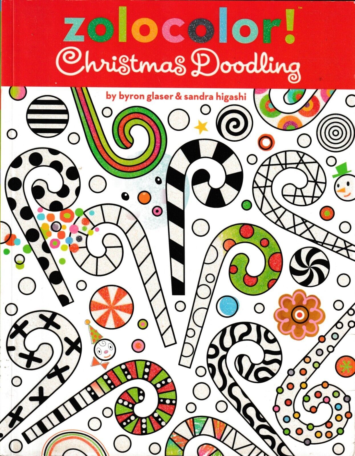 Zolocolor!  Christmas Doodling by Byron Glaser &amp; Sandra Higashi   NEW! - $7.59