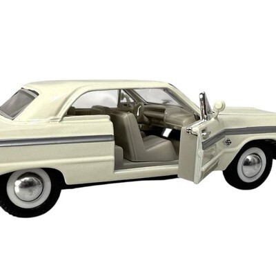 1964 Chevy Impala SS 409 Cream 1/32 Vintage Diecast Model Car Sunnyside Item image 9