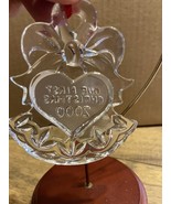 Marquis Waterford  Crystal Heart Christmas Ornament Year 2000 - $17.00