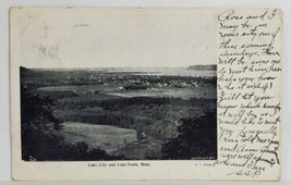 MN Lake City and Lake Pepin Minnesota Birds Eye View 1906 to Winona Postcard T12 - £15.67 GBP
