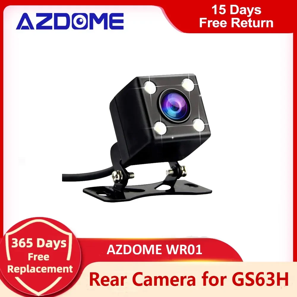 Azdome wr01 car rear view camera 2 5mm 4pin jack port video port with led night thumb200