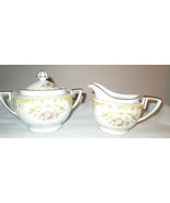 Noritake M Cream &amp; Sugar (lidded) 1920&#39;s Fine China Made In Japan N10 Pa... - $38.00