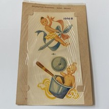 Kitchen Baby Duro Decals 1006B Vtg Kitchen Pots &amp; Pans Decorative Tranfers - £6.23 GBP