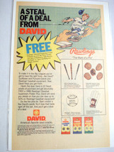 1986 Color Ad David Seeds Featuring Rawlings Baseball Equipment - £6.25 GBP