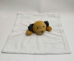 Modern Baby Lovey Blanket Dog Oeko-Tex Brown Gray White Multi-Color 13.5x14.5&quot; - $34.60