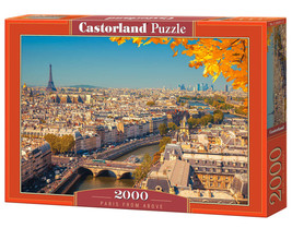 2000 Piece Jigsaw Puzzle, Paris from Above, Cityscape, Seine river, France, Adul - £25.56 GBP