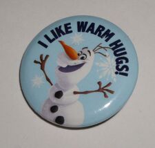 Disney Frozen Olaf Hugs Pinback Button WD 80263 1 1/4" - $4.99