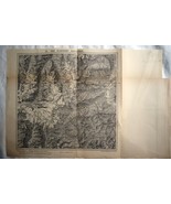 Eastern Pennines Mountain Map c1898 by Edward Stanford Monte Rosa etc. - $33.25