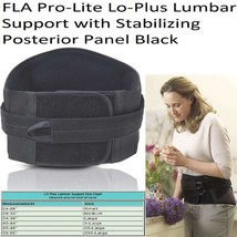 FLA Medium Prolite Lo-Plus Lumbar Support Black - £40.50 GBP