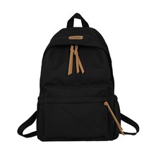 Fashion Backpack Waterproof Student Schoolbag Men Black Cotton Cute Women for Te - £30.56 GBP