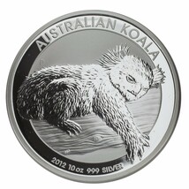 2012 Australia Silver 10oz Koala in Plastic Capsule KM# 1690 - $694.54