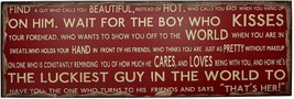 Rustic Box Sign Decor with Saying Wood Plaque Hanging Wall Art Sign 47x15.8&quot; - £37.23 GBP