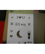 Stampin Up Wooden Stamp Set (new) PICTOGRAM PUNCHES (10 stamps) - $28.17