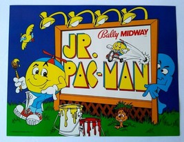 Jr Pac-Man Arcade FLYER 1983 Original Video Game UNUSED Retro Vintage Art - £26.56 GBP