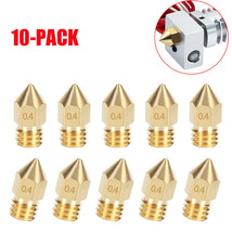 10x MK8 0.4mm Extruder 3D Printer Nozzle for Makerbot Creality CR-10 Ender 3 - £9.86 GBP
