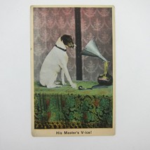 Postcard Bamforth Dog His Master&#39;s Voice Vice Whisky Decanter Humor Antique 1908 - £31.96 GBP