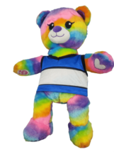 Rainbow Build A Bear Plush Stuffed Animal W/ Shirt Teddy - £12.66 GBP