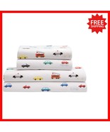 Kids Super-Soft Microfiber Twin Sheet Set with Cars Print - Ultimate Com... - $717.02 MXN