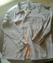 Croft &amp; Borrow Men&#39;s Button Down Soft Shirt with Long Sleeves size Large... - $12.26