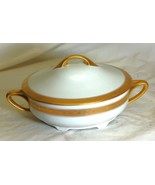 Schlackenwerth Covered Footed Vegetable Bowl Antoinette I Gold Trim - $445.49