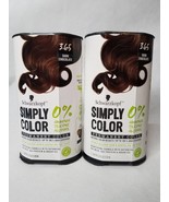 2 Schwarzkopf Simply Color Permanent Hair Color / Dye 3.65 Dark Chocolat... - £13.29 GBP