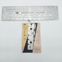 Vtg Traum Metal Marking 134 &amp; Dressmaker R801 Guide Ruler Measuring Sewi... - £22.34 GBP