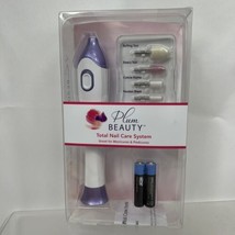 Plum Beauty Total Nail File Care System Battery w/5 Attachments Manicure... - £9.50 GBP