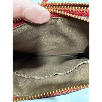LAUREN RALPH LAUREN Red Crossbody Organizer ZIP Wallet Small Purse Item image 5