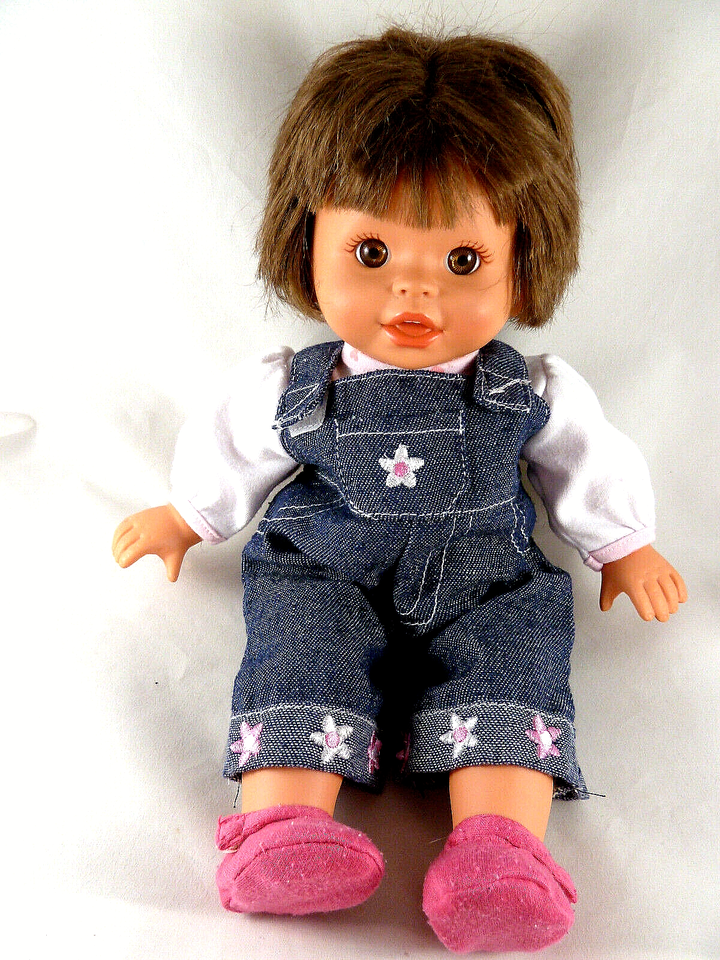 2003 Fisher Price Little Mommy Sweet As Me Doll Soft Body 14" Brown hair & eyes - $18.01