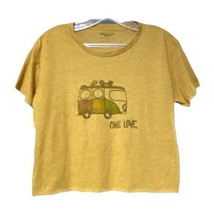 Kristina Young Designs Womens One Love Crop Tee T Shirt Size Medium New - $24.99