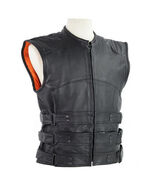 Tactical Bullet Proof Style Naked Cowhide Leather Vest - 569324 - €108,15 EUR