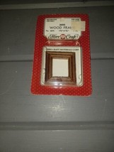 Vtg Fibre Craft Dollhouse Miniature 1:12 Scale Square Wooden Picture Pho... - $6.75