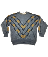 Vintage CARLO COLUCCI Knit PULLOVER Sweater L Coogi Style Germany Made 8... - £46.54 GBP