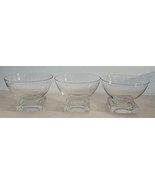 3 Vintage MCM Cambridge Square Base 2 7/8&quot; Champagne Sherbert Glasses - $39.39 CAD