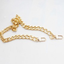 Thick Aluminum Chain For Bags Replacement Purse Chain Shoulder Crossbody Bag Str - £18.59 GBP