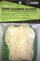 SHIPN24HR-HME #HME-GCG Game Cleaning Gloves w/Wrist &amp; Shoulder Length &amp; Wet Wipe - £3.79 GBP