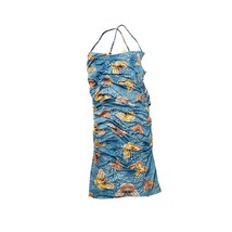 Guess large blue butterfly spaghetti strap large brooks dress - $15.00