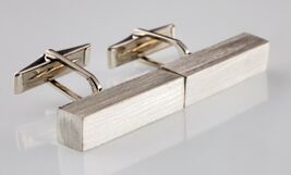 Vintage Sterling Silver Harold Fithian Modernist Cufflinks Gorgeous! 1950s - $366.53