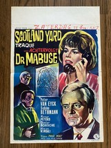 *DR. MABUSE VS. SCOTLAND YARD (1963) Peter van Eyck &amp; Klaus Kinski Crime... - $95.00