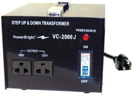 PowerBright VC2000J 2000W Step Up and Step Down Japan Voltage Transformer - £141.05 GBP