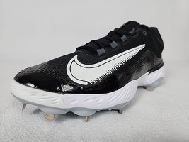 Nike React Alpha Huarache Elite 4 Baseball Cleats Size 10 Men&#39;s Black DJ... - $54.99