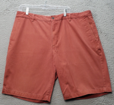 DOCKERS Chino Shorts Mens 40 Red Cotton Slim Flat Front Regular Fit Button Front - $18.49