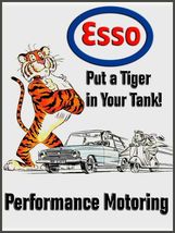 ESSO Tiger / Performance Advertising Metal Sign - $39.95