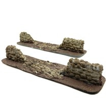 Broken Stone Wall 2 Painted Miniatures Rural Rubble Village - £22.02 GBP