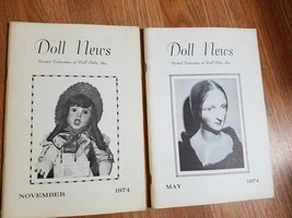 Doll News UFDC Magazine - Lot of 2 - 1974 - £11.77 GBP