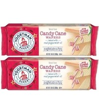 2 Voortman Candy Cane Wafers LIMITED EDITION Christmas Holiday Cookies 10.6 Oz - £19.89 GBP