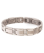 Sabona 347 Executive Symmetry Silver Magnetic Bracelet - £47.92 GBP