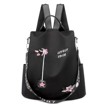 3 in 1 High Quality Ox Women Backpack Floral Embroidery School Bags Wate... - £30.90 GBP