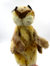 Vintage Steiff Wittie Owl Hand Puppet Mohair Toy Plush - MISSING EYES - £17.76 GBP