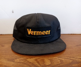 Vintage Vermeer Agriculture Swingster Trucker Hat Patch Farm Mesh Snapba... - £14.91 GBP